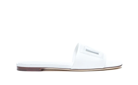 Leather Slide with Dg Logo