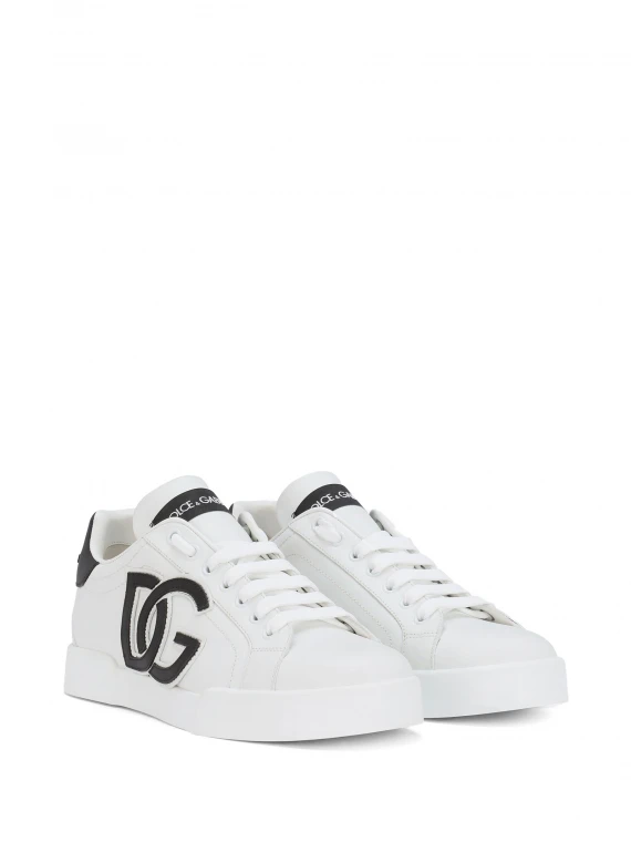 Sneaker Portofino in pelle con logo