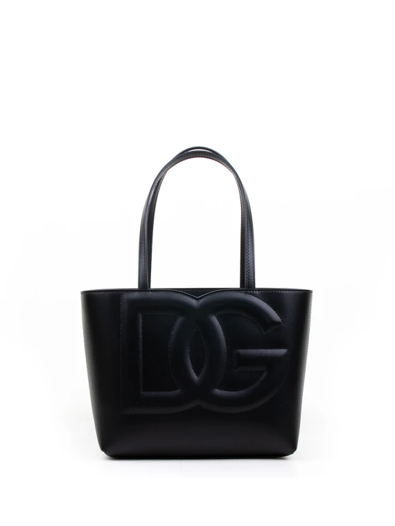 DG Logo Small Calfskin Shopping Bag