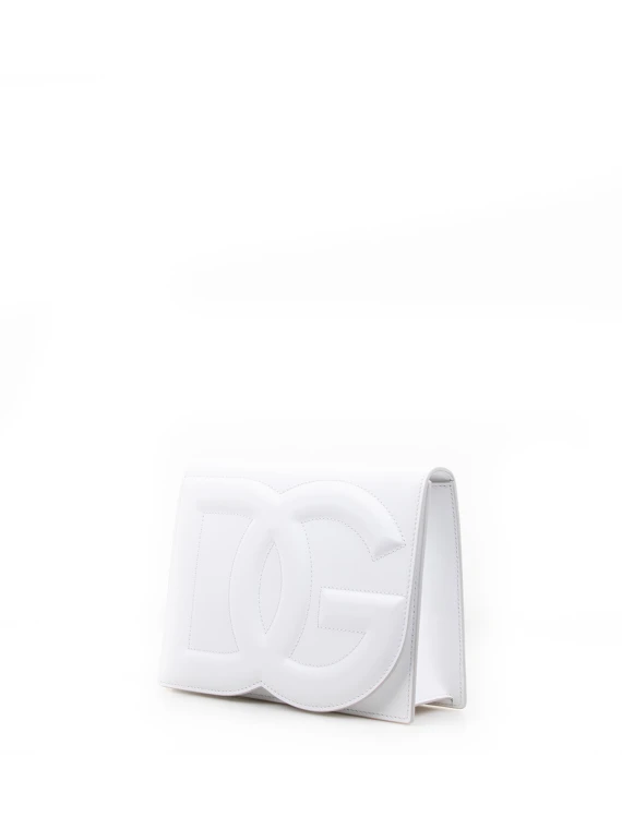 DG Logo Leather Shoulder Bag