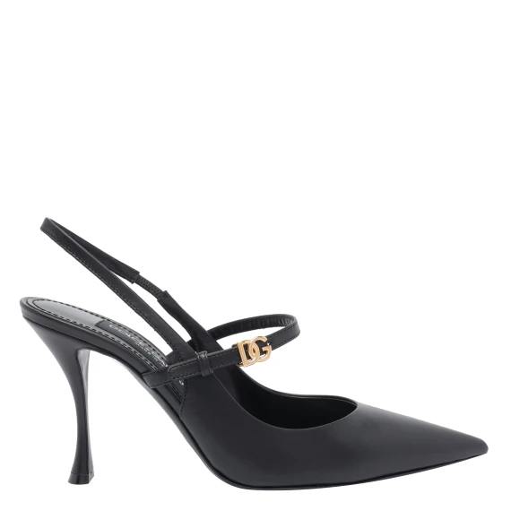 POLISHED GOATSKIN SLINGBACK