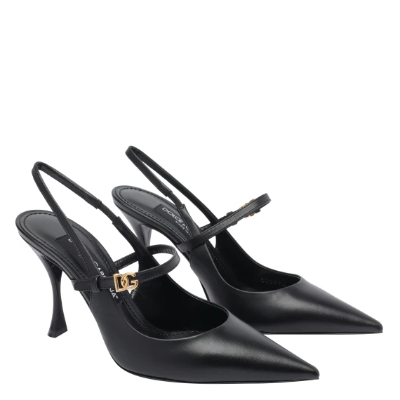 POLISHED GOATSKIN SLINGBACK
