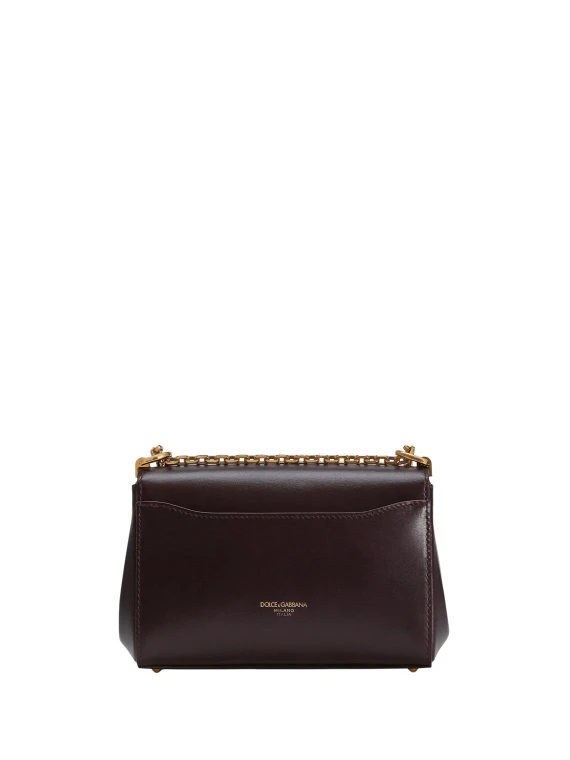 Borsa a tracolla City Mini Marlene in pelle di vitello palmellata