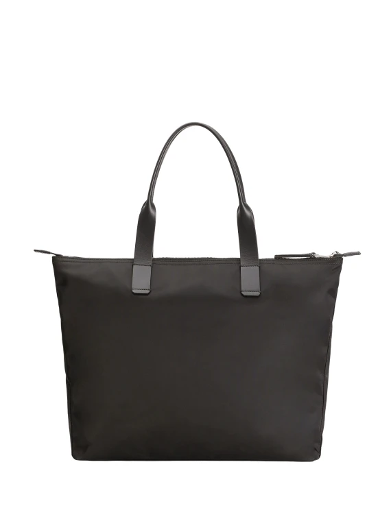 Shopping bag con placca logo