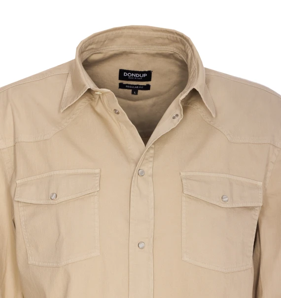 Dondup Camicie Beige