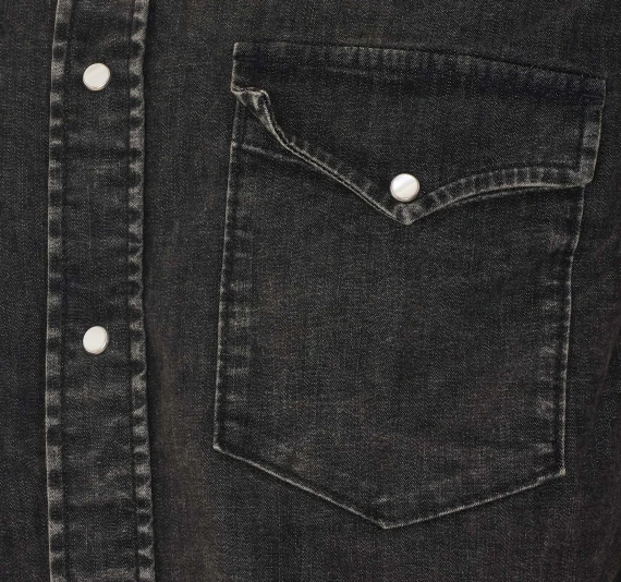 Black denim shirt Dondup