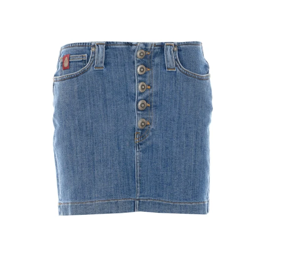 Minigonna in denim blu