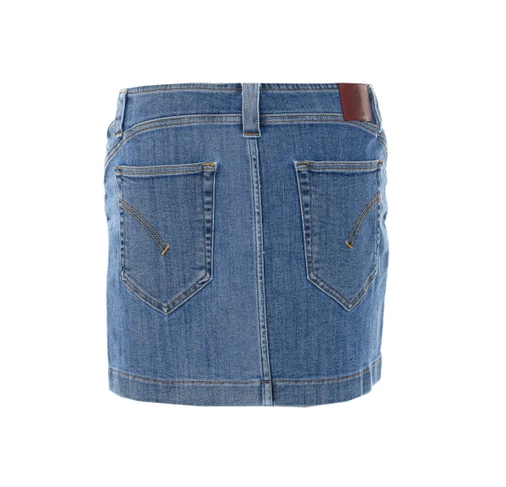 Minigonna in denim blu Dondup