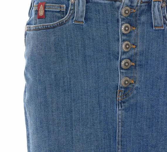 Minigonna in denim blu Dondup