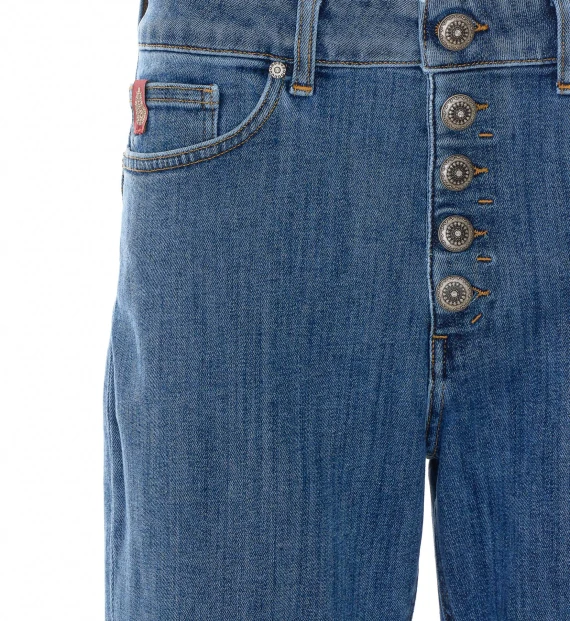 Jeans in denim blu Koons BG Dondup