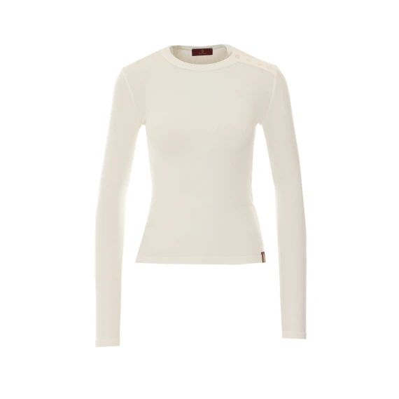 White Long Sleeves Top Dondup