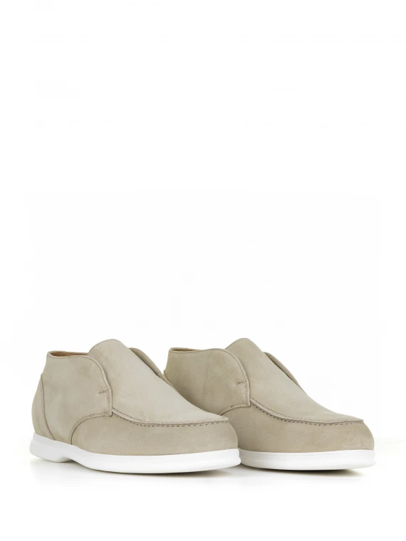 Suede slip-on ankle boot