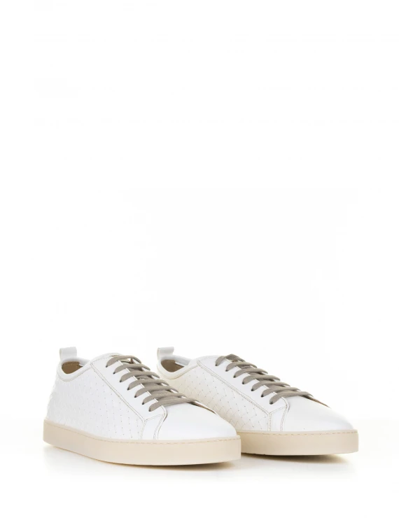 White leather sneaker