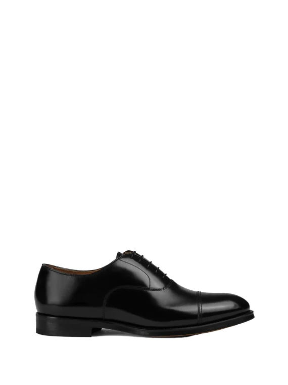 Black leather Oxford