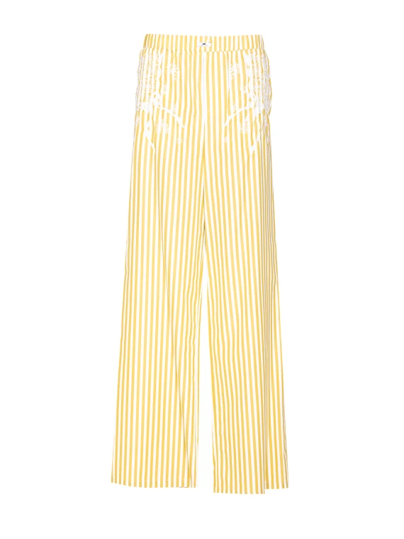 Elisabetta Franchi Trousers Yellow