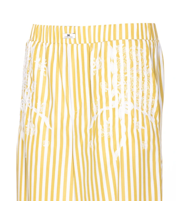 Elisabetta Franchi Trousers Yellow