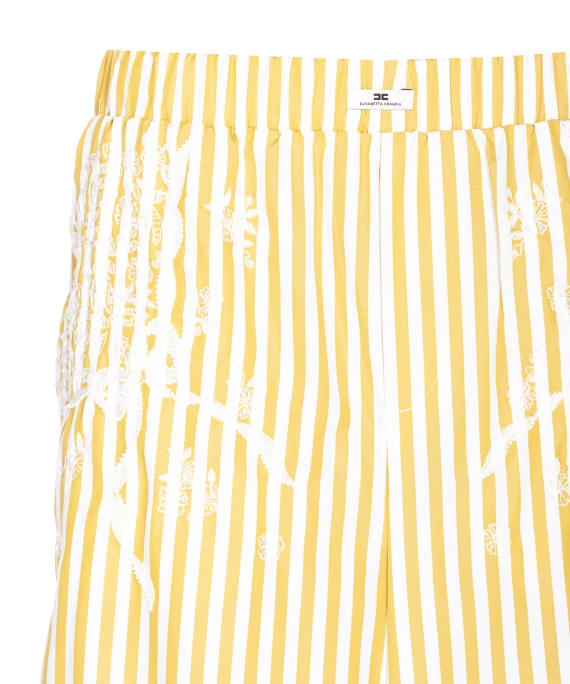 Elisabetta Franchi Trousers Yellow