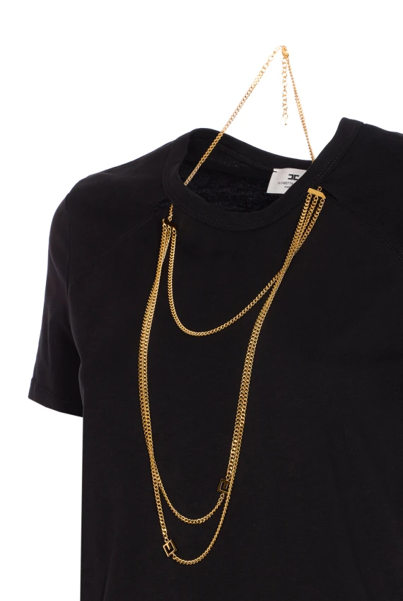 JERSEY T-SHIRT WITH JEWEL DETAIL