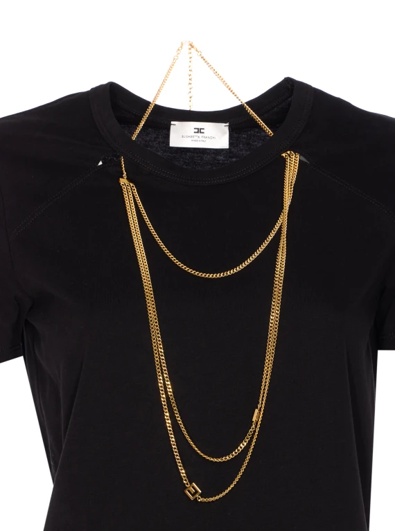 JERSEY T-SHIRT WITH JEWEL DETAIL