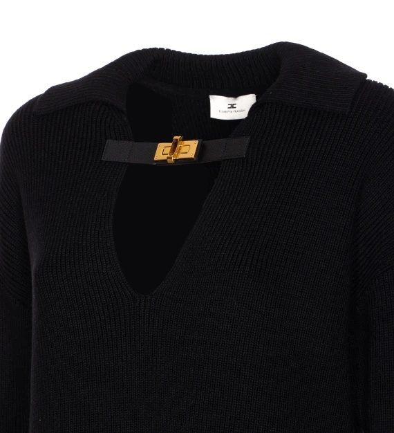 Elisabetta Franchi Sweaters Black
