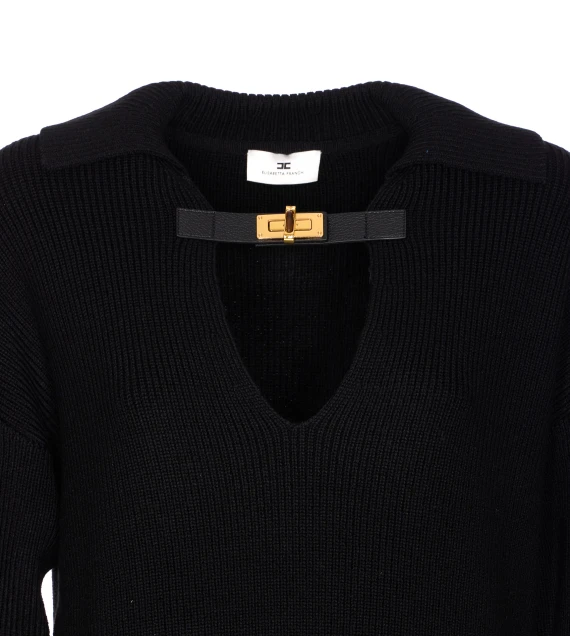 Elisabetta Franchi Sweaters Black