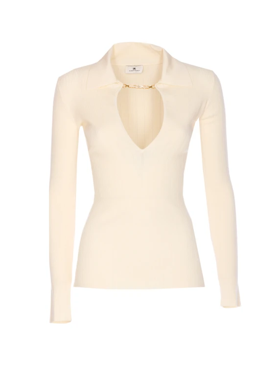 Elisabetta Franchi Sweaters White