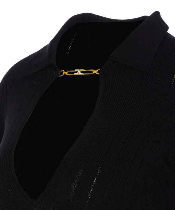 Elisabetta Franchi Sweaters Black