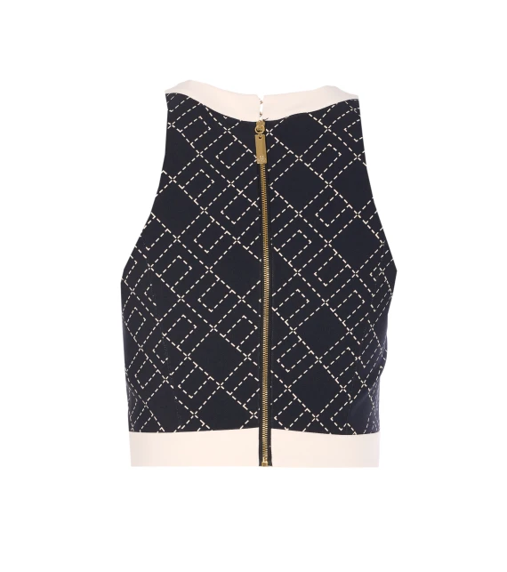 Elisabetta Franchi Top Black