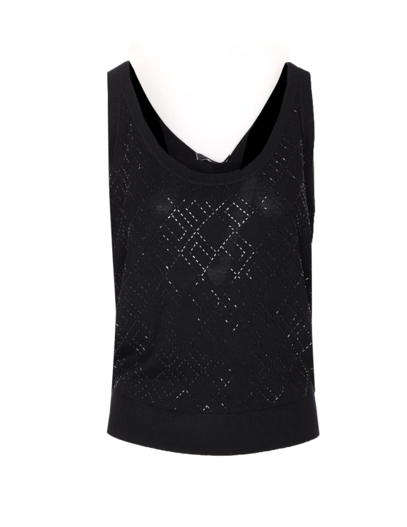 Elisabetta Franchi Top Black