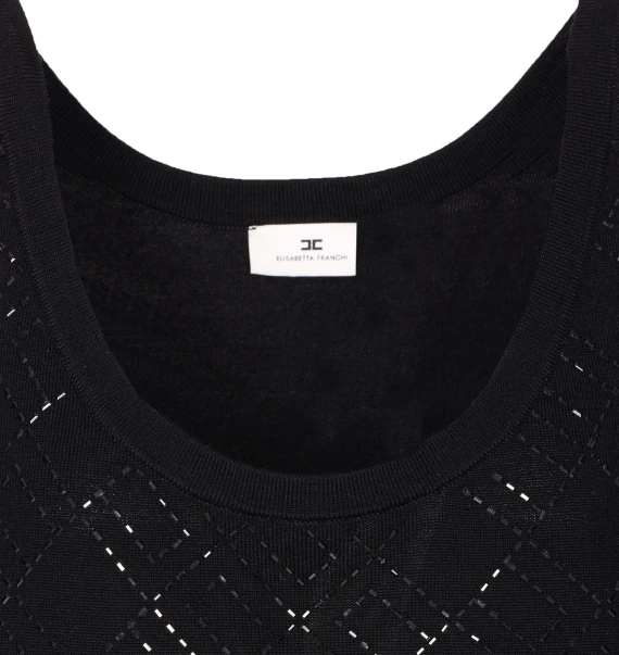 Elisabetta Franchi Top Black