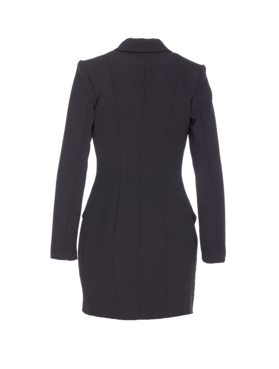 LIGHTWEIGHT CREPE ROBEMANTEAU WITH TUXEDO DETAILS