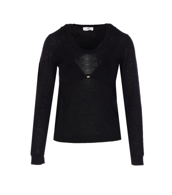 Elisabetta Franchi Sweaters Black