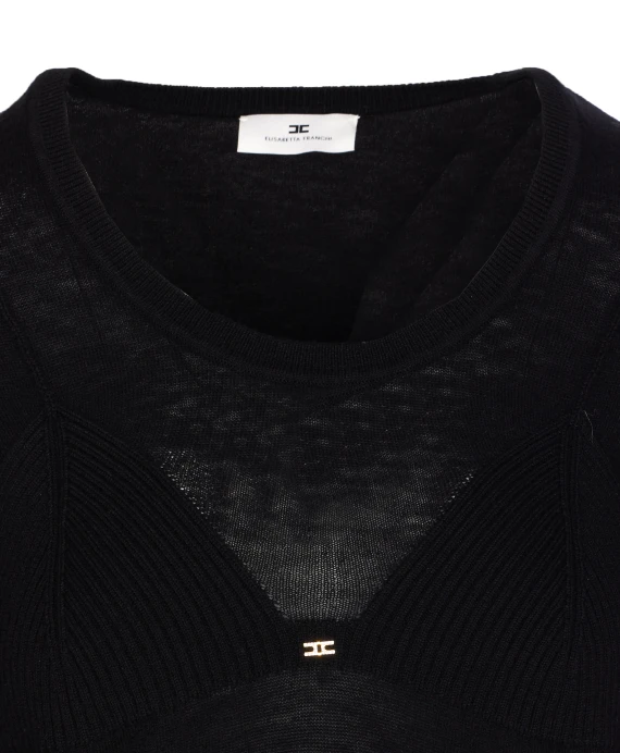 Elisabetta Franchi Sweaters Black