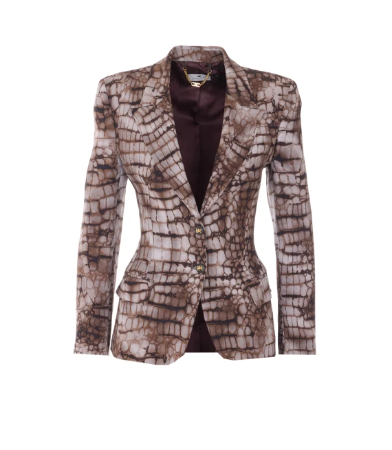 Elisabetta Franchi Giacche Marrone