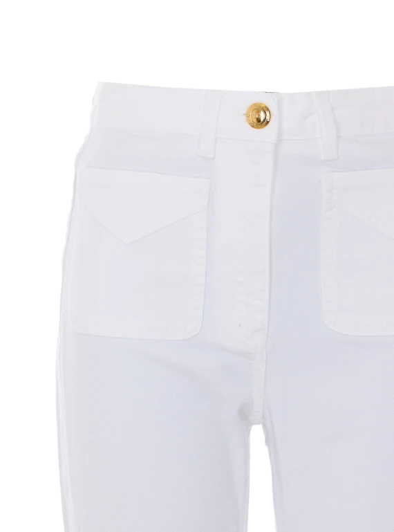Elisabetta Franchi Pantaloni Bianco