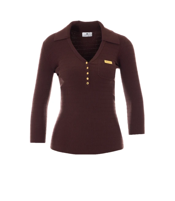 Elisabetta Franchi Maglie Marrone