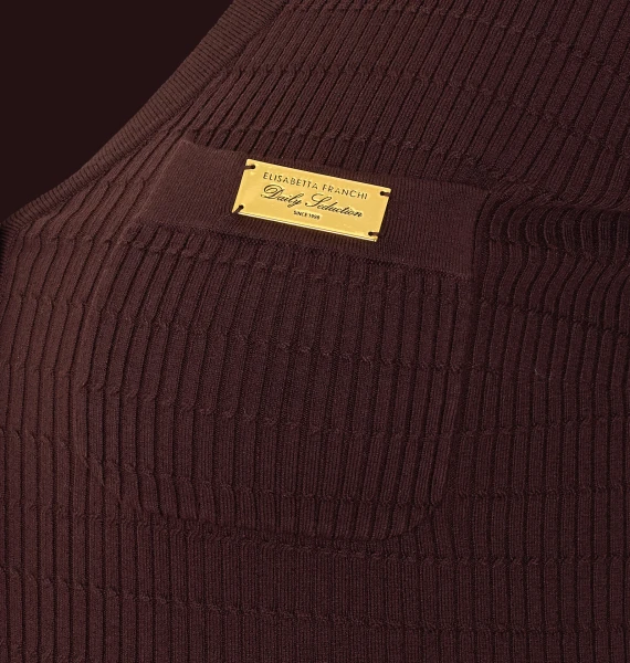 Elisabetta Franchi Maglie Marrone