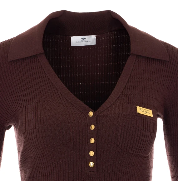 Elisabetta Franchi Maglie Marrone
