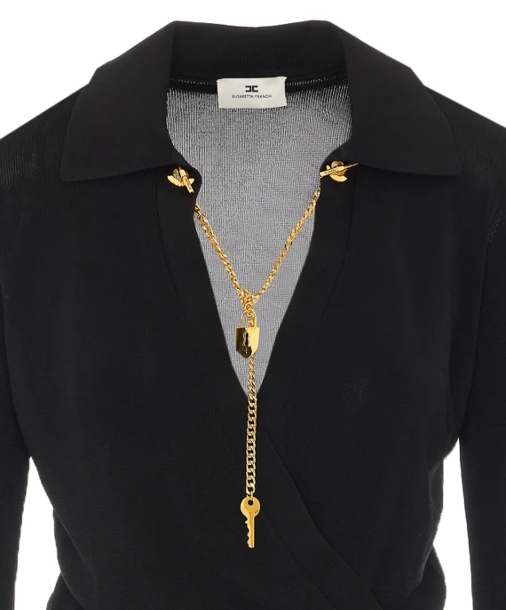 Viscose Yarn Body with Jewel Chain