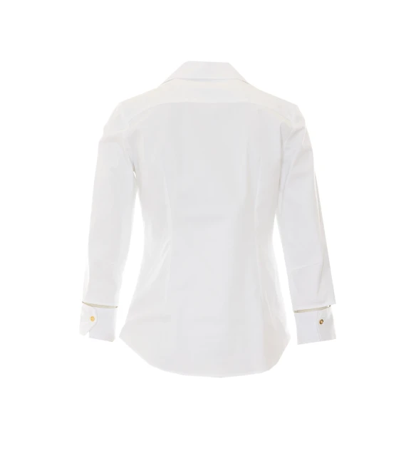 White Shirt with Frontal Buttons Closure