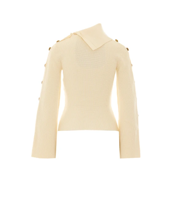 White Knitted Sweater