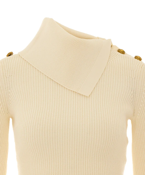 White Knitted Sweater