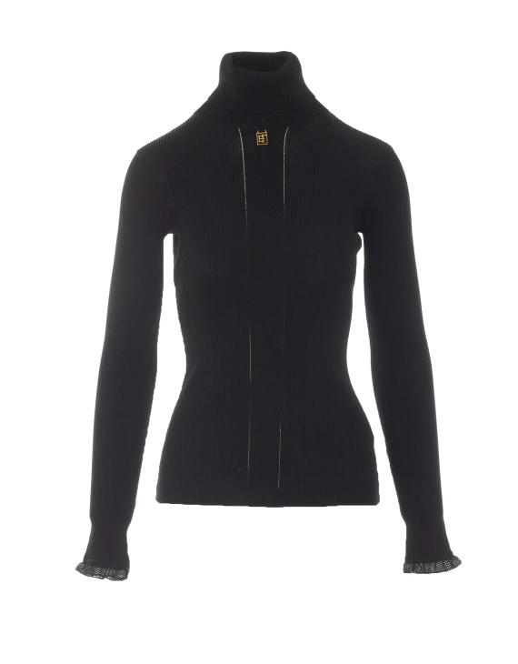 Logo High Neck Sweater Elisabetta Franchi