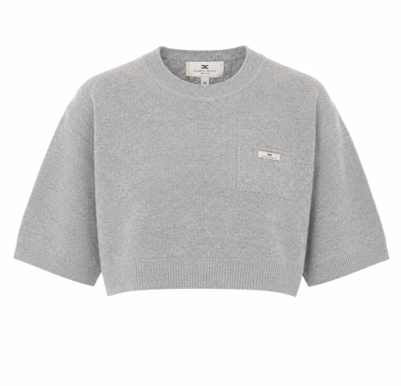 Cropped Logo Sweater