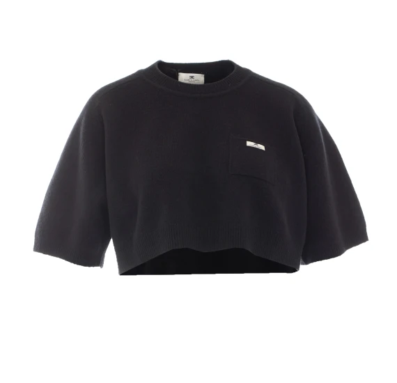 Cropped Logo Sweater
