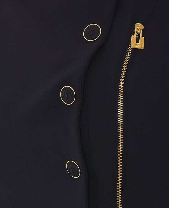 Black double-breasted jacket Elisabetta Franchi