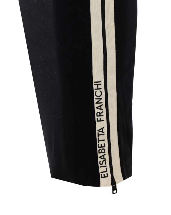 Abito midi tubino nero e bianco Elisabetta Franchi