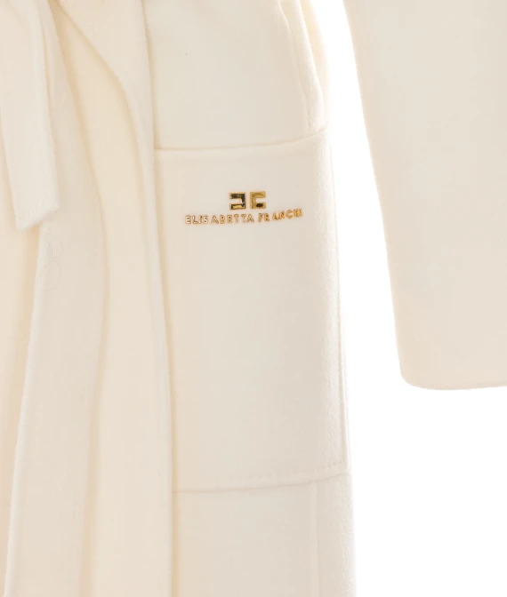 Giaccone bianco Elisabetta Franchi