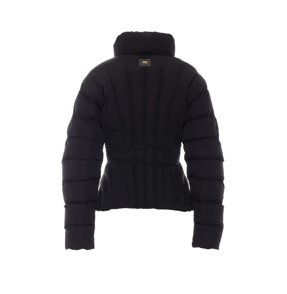 Black bustier down jacket Elisabetta Franchi