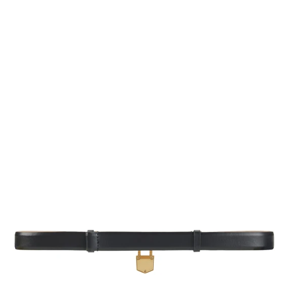 Black belt with lock charm Elisabetta Franchi